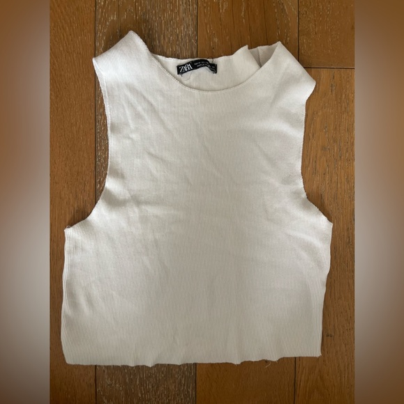 Zara Tops - Zara White Top Size M